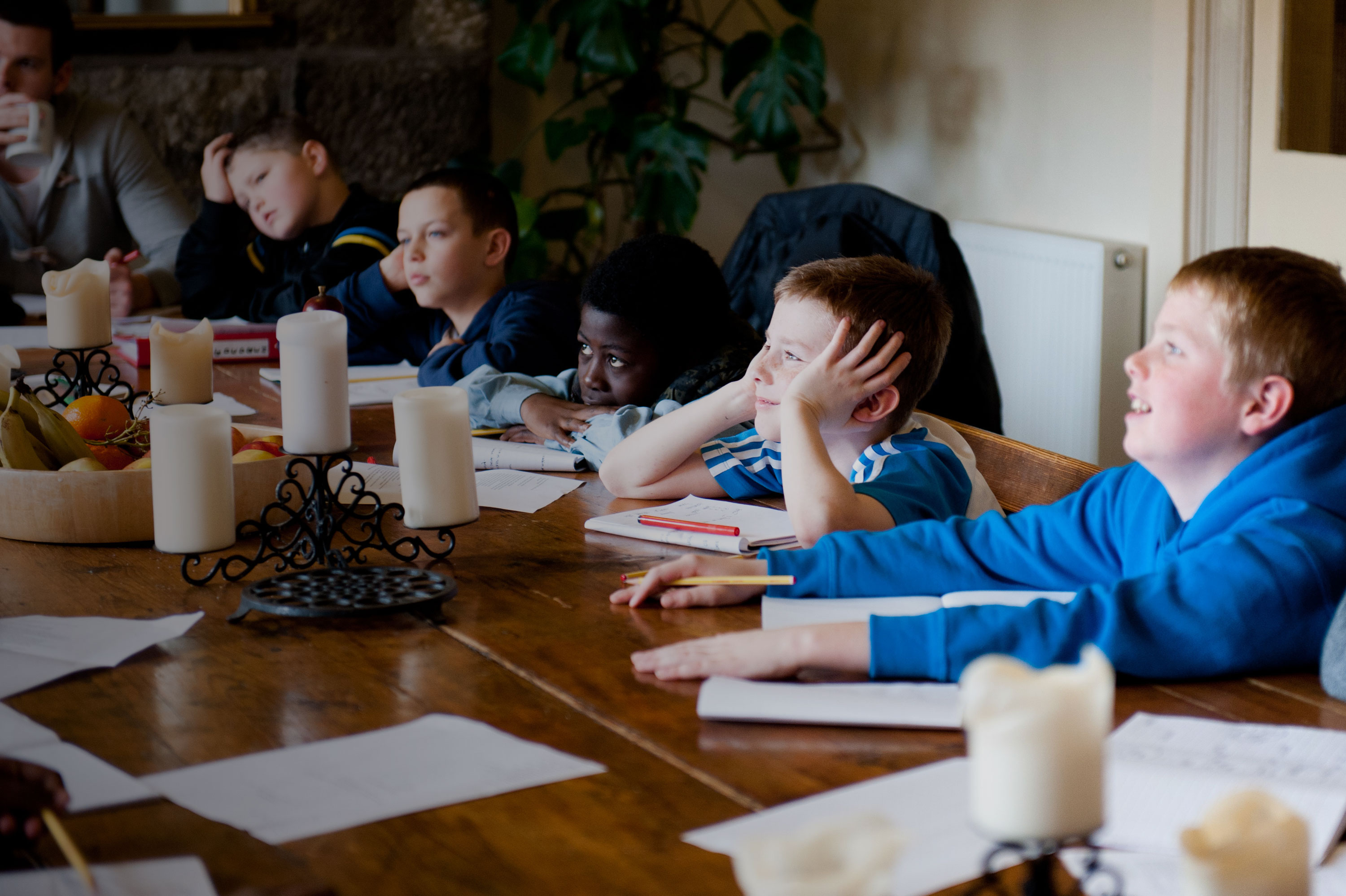 Schools group on an Arvon writing course UK
